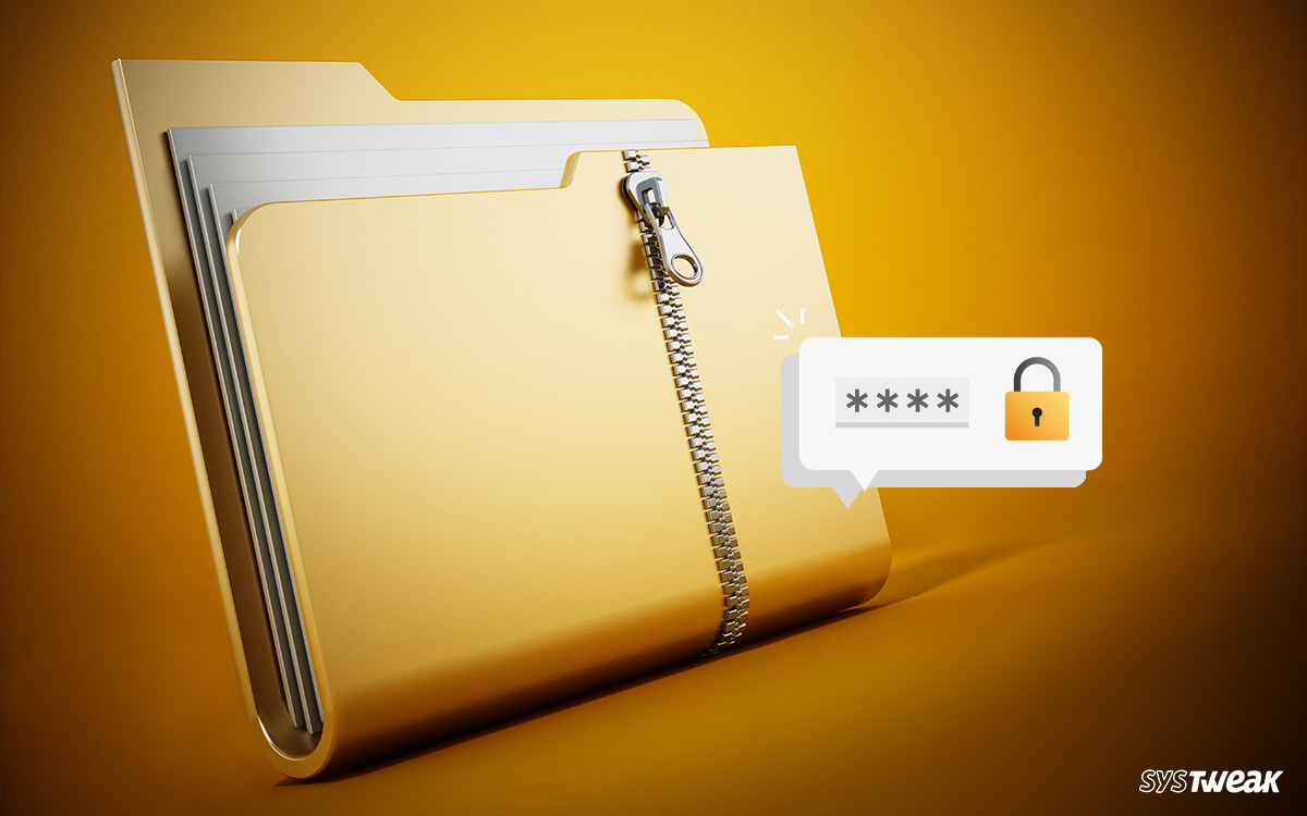 how to password protect a zip folder